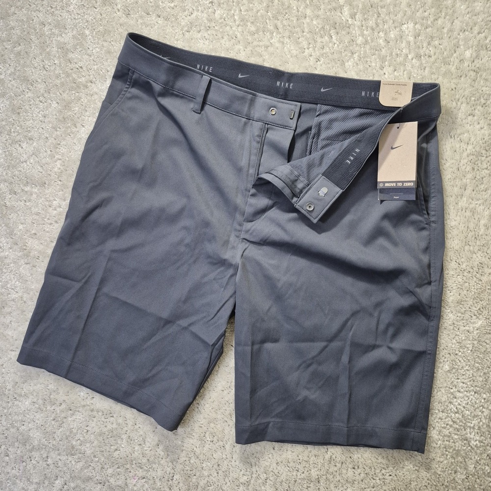Nike Tour Chino Golf Shorts Mens 40 Gray 10 Inch Performance Comfort Preppy New